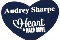 heart cut badge